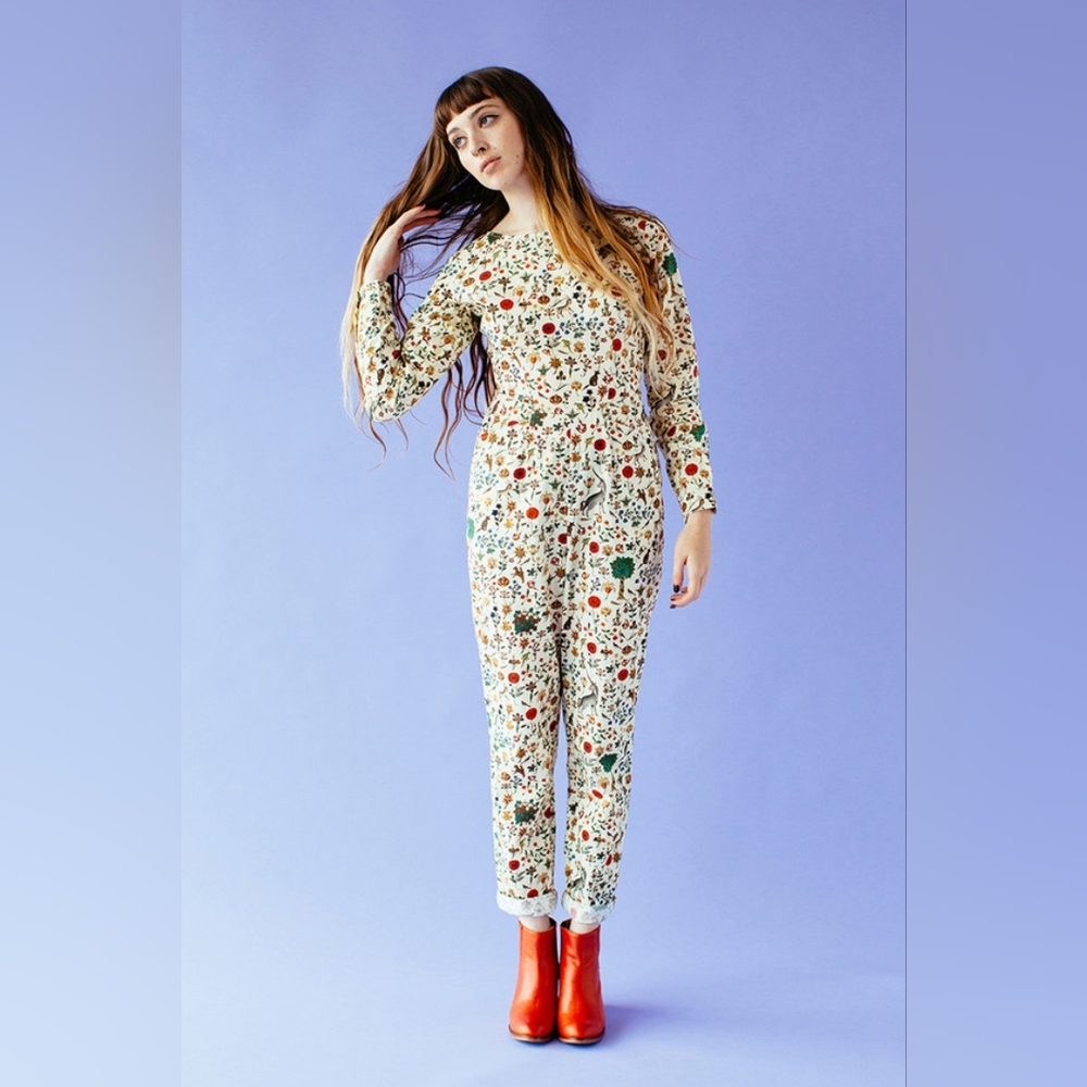 NWT SAMANTHA PLEET Empress Jumpsuit in Illuminated Ivory